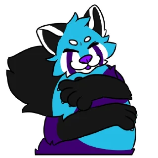 😆 emoji Kino the Panda Telegram sticker 6 of 36