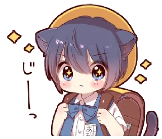 🦕 emoji blαck cαt chirukα @kittyst Telegram sticker 21 of 24