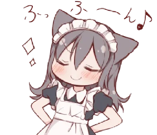 🐾 emoji meid cαt chirukα @kittyst Telegram sticker 16 of 40