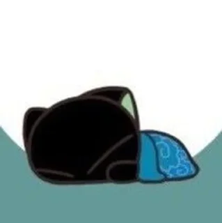 🌟 emoji HEI THE CAT ⋮ 🖤 Telegram sticker 20 of 68