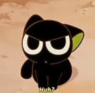 🌟 emoji HEI THE CAT ⋮ 🖤 Telegram sticker 9 of 68