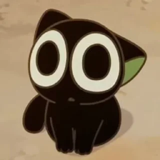 🌟 emoji HEI THE CAT ⋮ 🖤 Telegram sticker 8 of 68