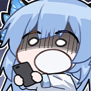😱 emoji 雨纪Ameki 直播间表情 Telegram sticker 17 of 18