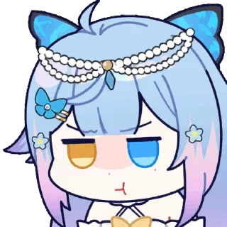 😔 emoji 雨纪Ameki 直播间表情 Telegram sticker 14 of 18