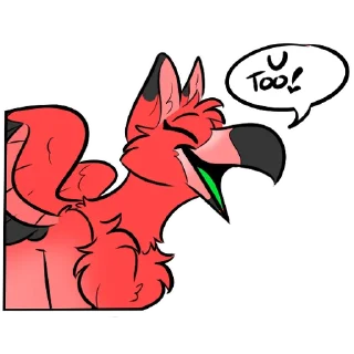 ↩️ emoji Watermelon the Flamingo Telegram sticker 5 of 119