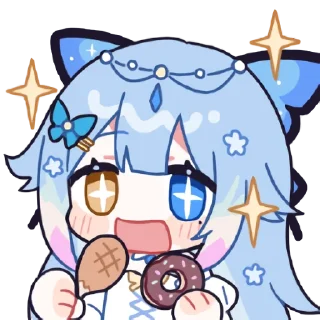 🍗 emoji 雨纪Ameki 充电表情 Telegram sticker 7 of 15