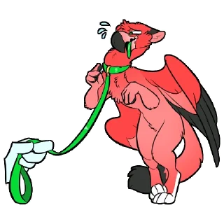 🐕‍🦺 emoji Watermelon the Flamingo Telegram sticker 16 of 119