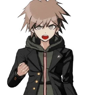 ✊ emoji makoto naegi Telegram sticker 7 of 18