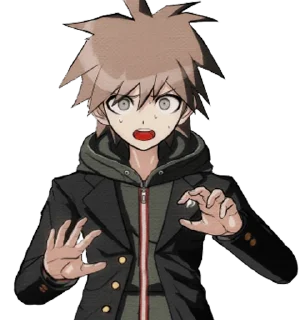 😰 emoji makoto naegi Telegram sticker 10 of 18