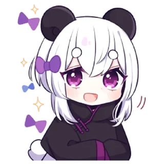 😍 emoji ᯤ Panda Girl┇@MaximXStore Telegram sticker 24 of 40