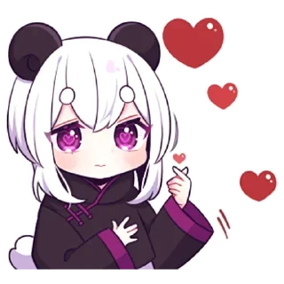 🫰 emoji ᯤ Panda Girl┇@MaximXStore Telegram sticker 10 of 40