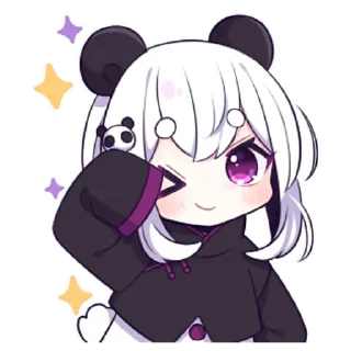 😉 emoji ᯤ Panda Girl┇@MaximXStore Telegram sticker 19 of 40