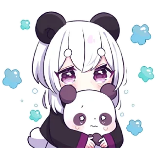 ☺️ emoji ᯤ Panda Girl┇@MaximXStore Telegram sticker 4 of 40