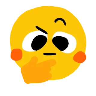 🤔 emoji Raven's Stickies Telegram sticker 12 of 48