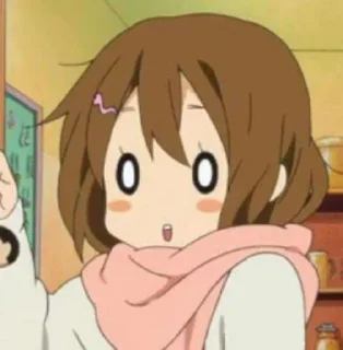 😯 emoji Yui Telegram sticker 6 of 13