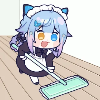 🧹 emoji 雨纪Ameki 直播间表情 Telegram sticker 12 of 18