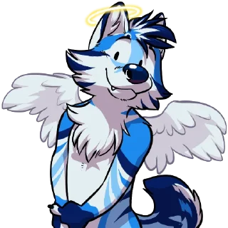 😇 emoji Arou Dingo Telegram sticker 1 of 77