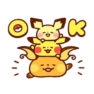 Sticker from 會動！卡娜赫拉×寶可夢貼圖