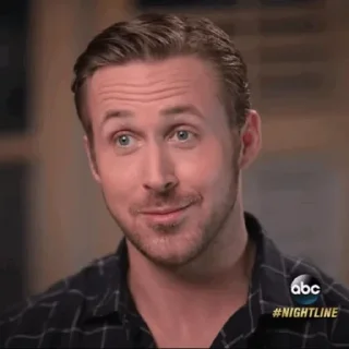 😳 emoji Ryan Gosling Telegram sticker 9 of 50