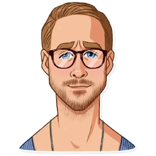 🤓 emoji Ryan Gosling Telegram sticker 18 of 22