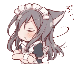 🐾 emoji meid cαt chirukα @kittyst Telegram sticker 13 of 40
