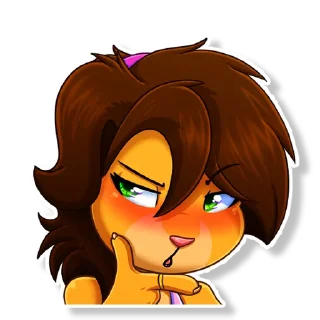 🤔 emoji Keiko and Jin Telegram sticker 19 of 32