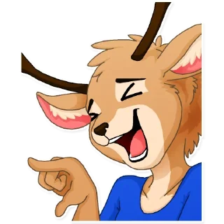 🤣 emoji Keiko and Jin Telegram sticker 16 of 32