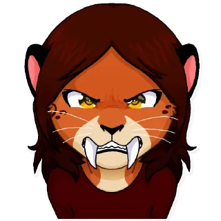 😡 emoji Keiko and Jin Telegram sticker 15 of 32