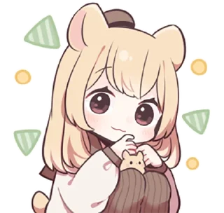 😊 emoji hamstar-girl by sazi@LINE Telegram sticker 7 of 41