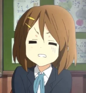 😓 emoji Yui Telegram sticker 10 of 13