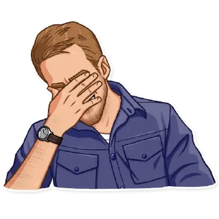 🤦‍♂️ emoji Ryan Gosling Telegram sticker 14 of 22