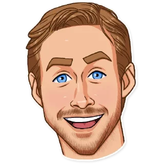 😃 emoji Ryan Gosling Telegram sticker 22 of 22
