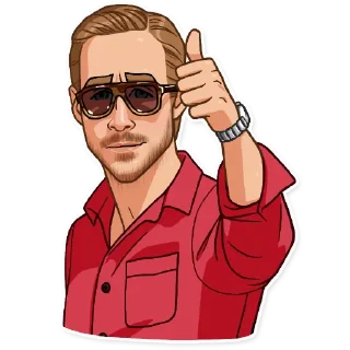 Sticker from Ryan Gosling