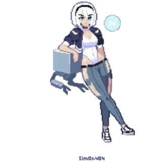 👩‍🦰 emoji 桃桃二次元@TTeacKcc Telegram sticker 12 of 50