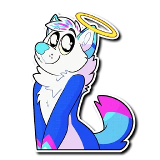 😇 emoji Beta Telegram sticker 13 of 36