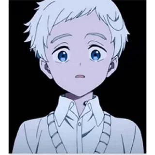 😦 emoji The Promised Neverland Telegram sticker 10 of 39
