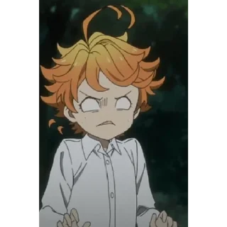 😨 emoji The Promised Neverland Telegram sticker 24 of 39