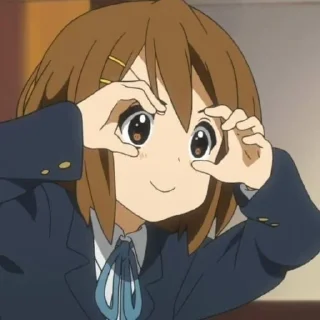 🎸 emoji ✦ ─ Yui Hirasawa ─ ✦ Telegram sticker 14 of 120