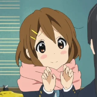 🎸 emoji ✦ ─ Yui Hirasawa ─ ✦ Telegram sticker 23 of 120