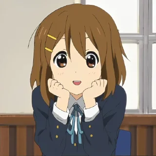 🎸 emoji ✦ ─ Yui Hirasawa ─ ✦ Telegram sticker 16 of 120