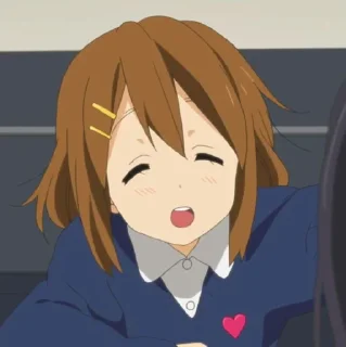 🎸 emoji ✦ ─ Yui Hirasawa ─ ✦ Telegram sticker 12 of 120