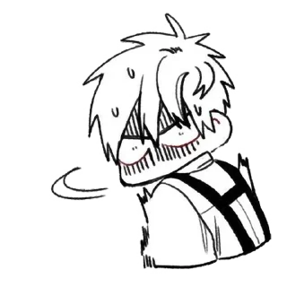 😠 emoji Meninos de mangá @clubedomanga - @oneesanstickers Telegram sticker 13 of 73