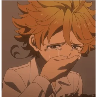 😭 emoji The Promised Neverland Telegram sticker 22 of 39