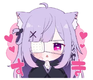 😍 emoji Mikenekonekoko - @oneesanstickers Telegram sticker 9 of 16