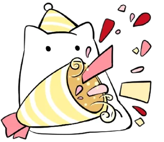 🥳 emoji Gato brusco - @oneesanstickers Telegram sticker 24 of 24