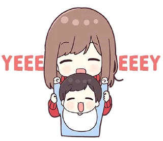 Sticker from Guria de abrigo com bebê - @oneesanstickers