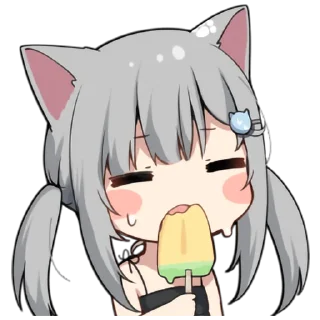 🍨 emoji Nachonekodayo - @oneesanstickers Telegram sticker 18 of 32