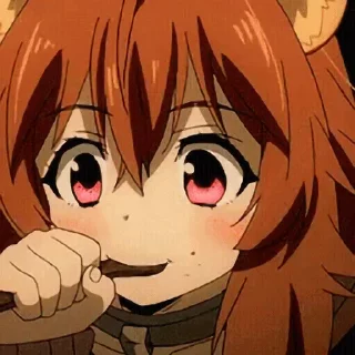 😊 emoji Raphtalia - @oneesanstickers Telegram sticker 9 of 17