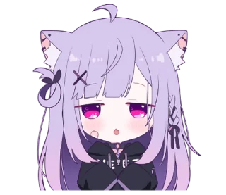 😐 emoji Mikenekonekoko - @oneesanstickers Telegram sticker 8 of 16