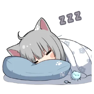 😴 emoji Nachonekodayo - @oneesanstickers Telegram sticker 5 of 32